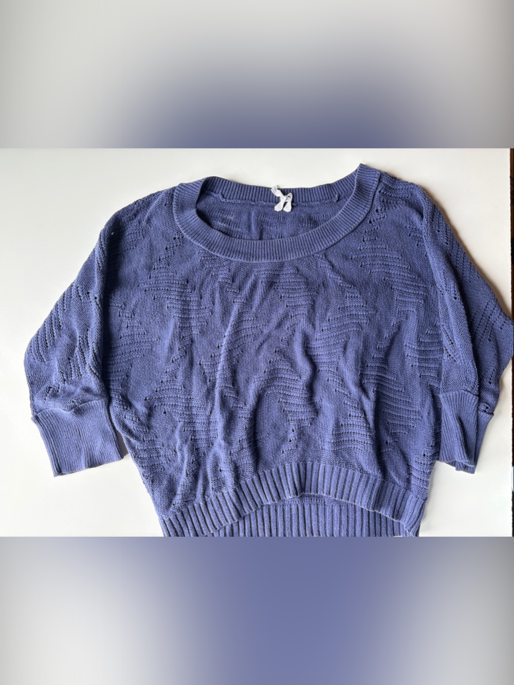 Light Purple Knit Crewneck Sweater - Women